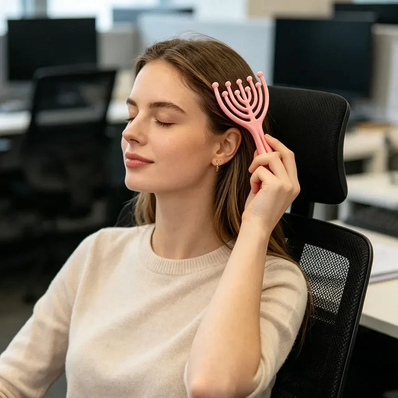 Steel Ball Handheld Head Massager